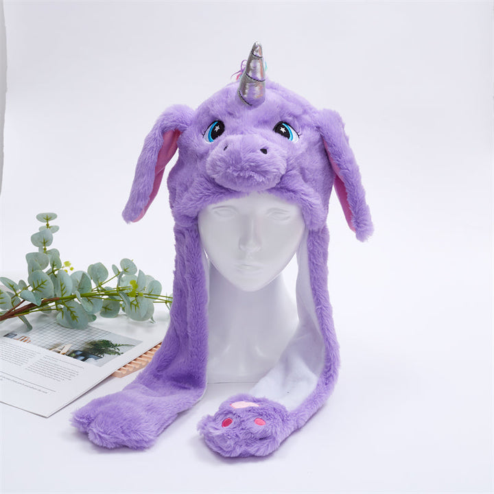 Cosplay dierenmuts met bewegende oortjes. Maak je fantasie werkelijkheid met deze muts.