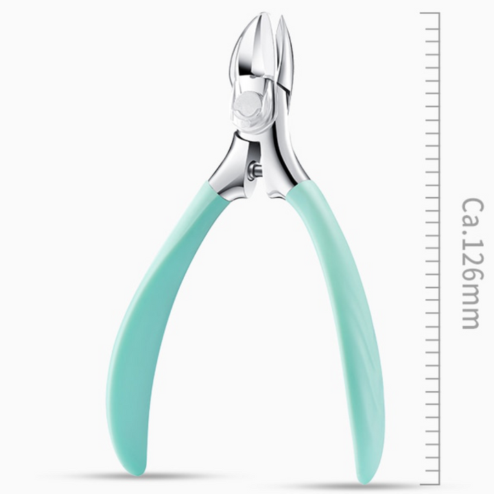Detailfoto van de premium teennagelknipper. Een robuust nagelgereedschap voor effectieve voetverzorging.