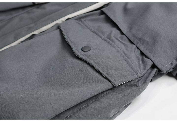 Verstelbare dames winterjas, elegant en warm, ideale modieuze buitenkleding tegen de kou.