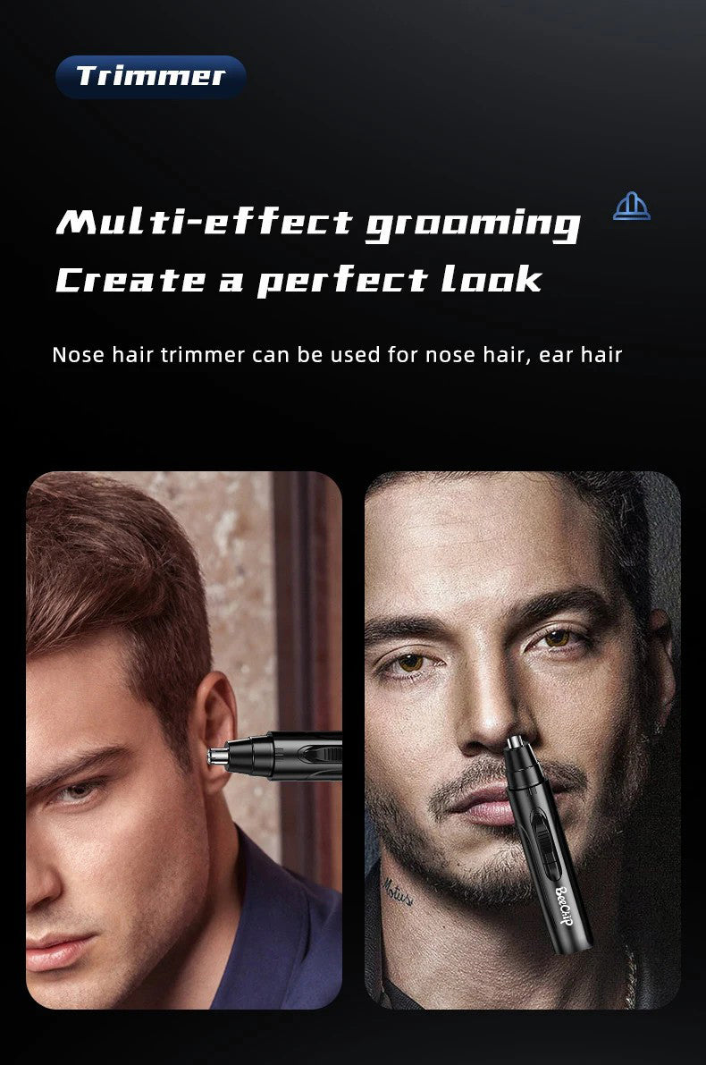 Trim neus- en oorhaar pijnloos met deze oplaadbare trimmer. Essentieel voor dames en heren, dagelijkse hygiëne.