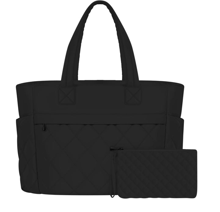Stijlvolle zwarte professionele laptoptas, duurzaam en zakelijk, perfect voor dagelijks gebruik door heren & dames.