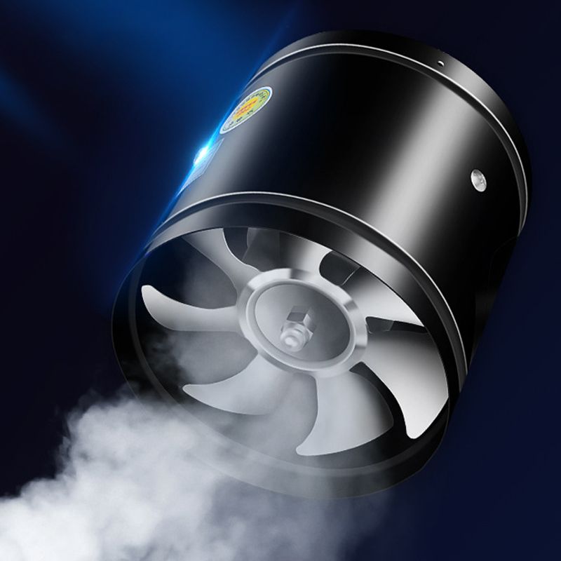 Stille PureVent keukenventilator, wit metaal, energiezuinig en effectieve geurverwijderaar in de keuken.
