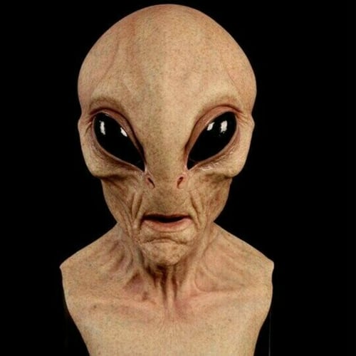 Spectaculair realistisch alienmasker voor Halloween, garandeert een onvergetelijk eng kostuum op elk feest.