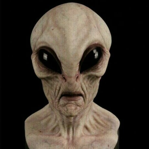 Uniek realistisch buitenaards latex alienmasker, perfect om de show te stelen met je enge Halloween kostuum.