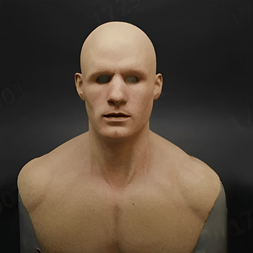 Latex oud man masker, beweegbare mond, perfect voor Halloween, themafeesten en dramatische optredens.
