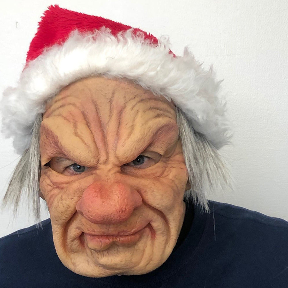 Uniek oud man masker met beweegbare mond voor Halloween, cosplay, verkleedpartijen en themafeesten.