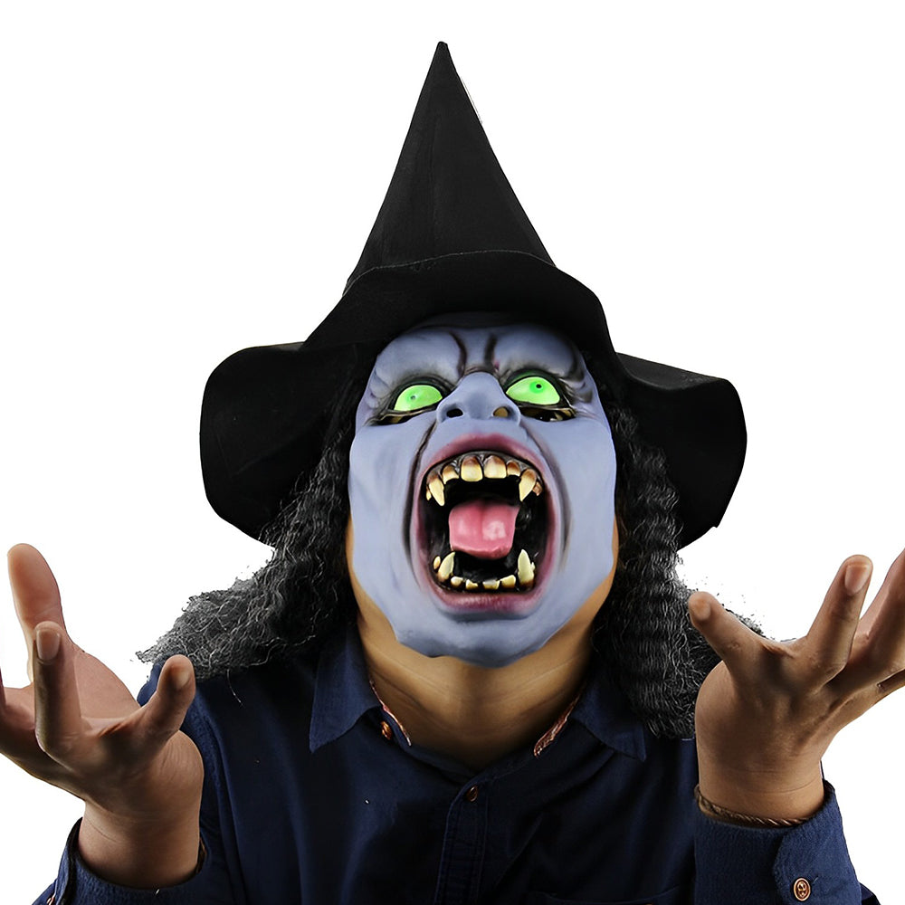 Realistisch oud man masker met beweegbare mond, cosplay, Halloween, ideaal voor elk verkleedfeest.