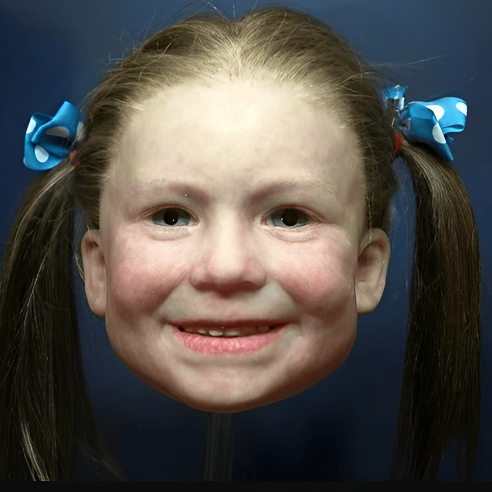 Authentiek oud man masker met beweegbare mond, perfect rekwisiet voor je Halloween of cosplay kostuum.