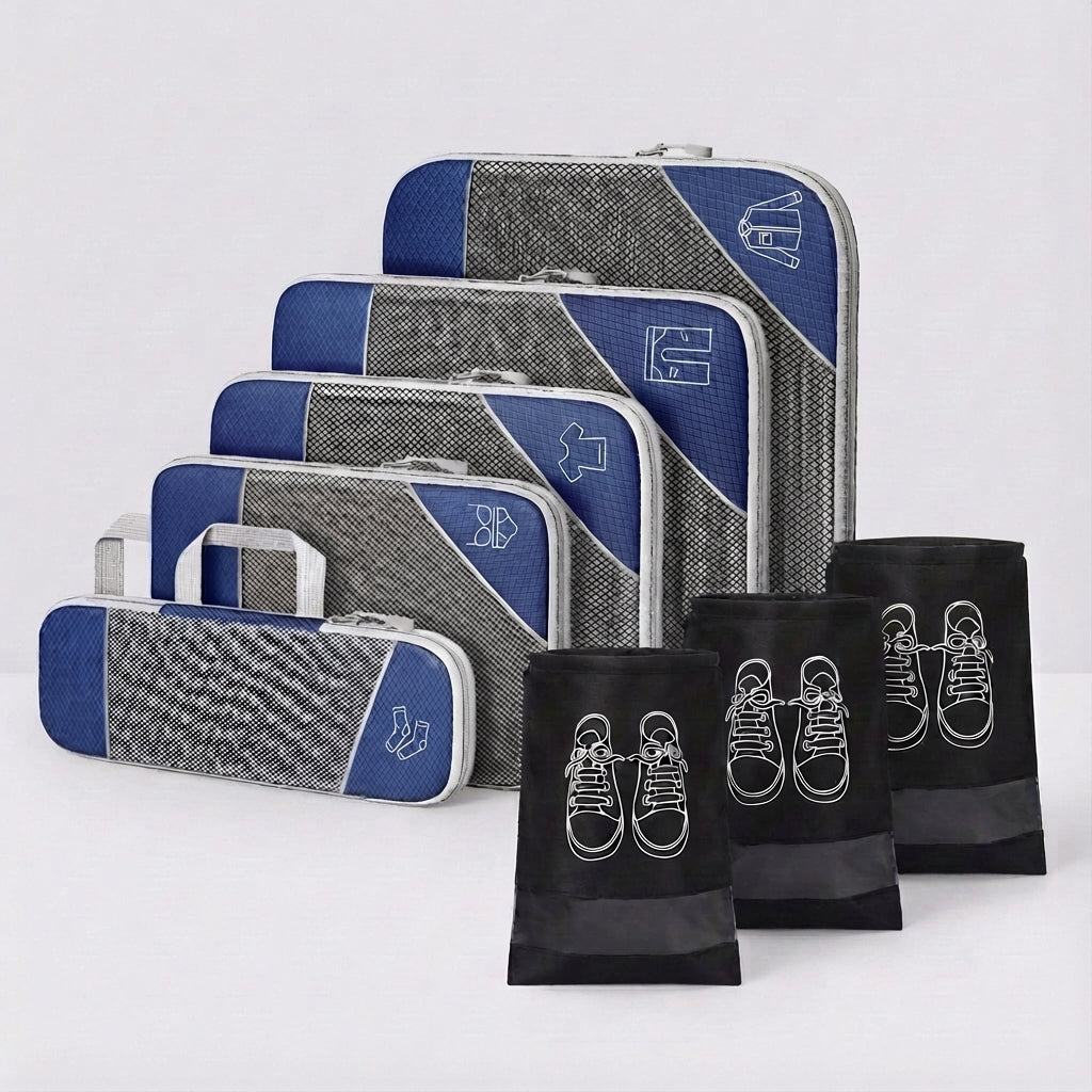 Handige bagage organizers voor reizen en vakantie. Houd je spullen gescheiden en makkelijk vindbaar in je koffer.