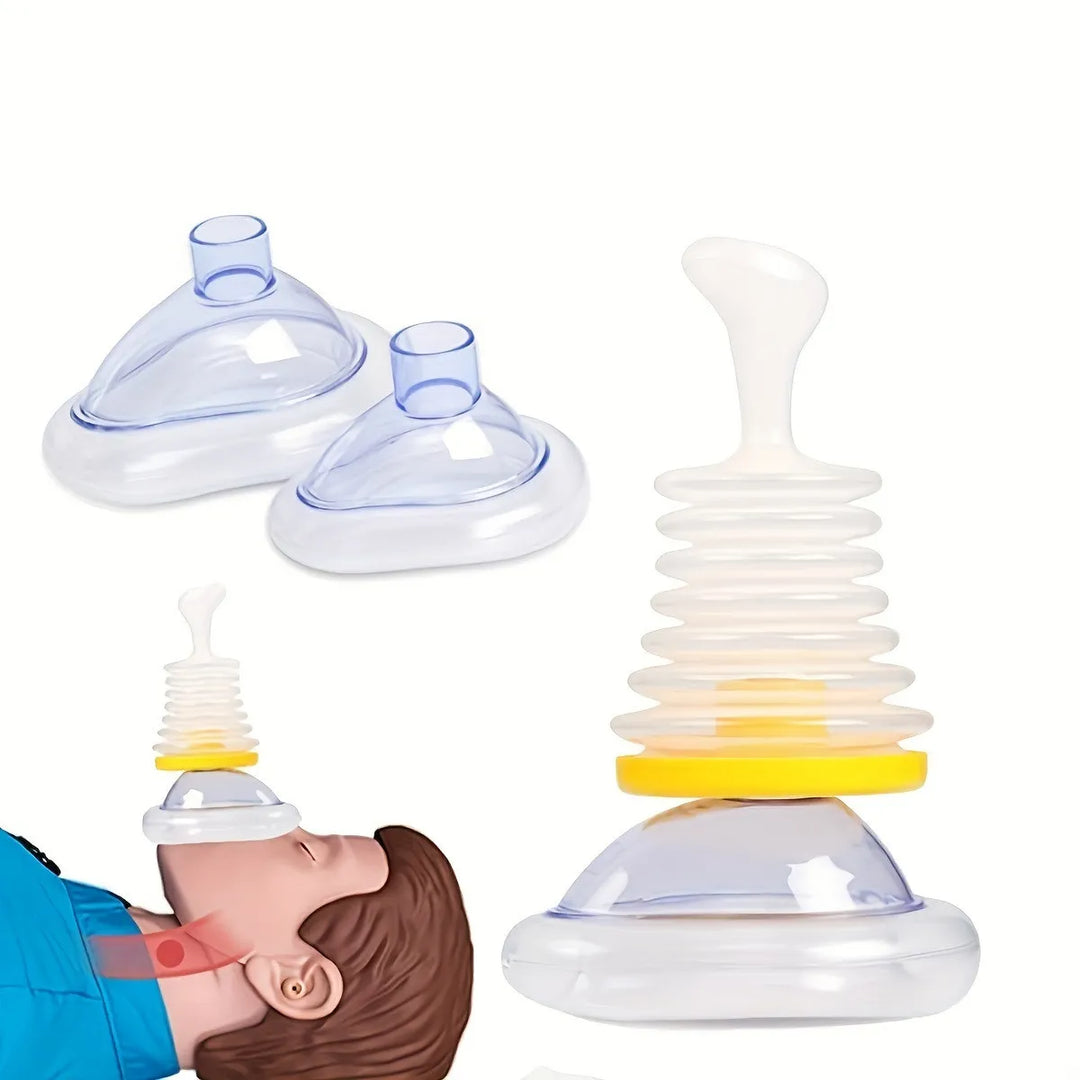 RescueBreathe anti-verstikkingsapparaat met kinderopzetstuk. Essentieel veiligheidsproduct voor thuis.