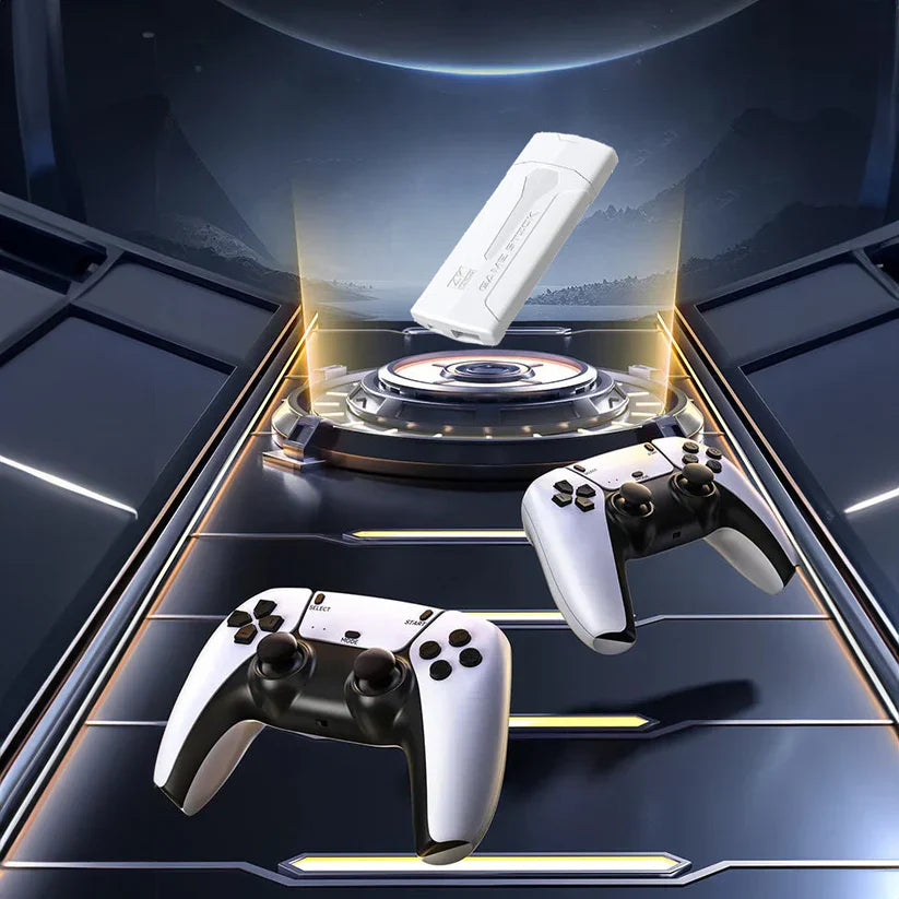 Retro 4K gaming console voor thuis, speel klassieke videospellen met draadloze controllers via HDMI. Ervaar nostalgie.