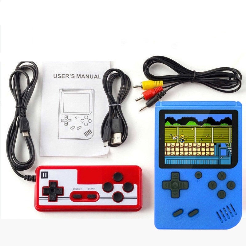 Eén draagbare retro spelconsole met 400 ingebouwde games; eindeloos speelplezier voor de hele familie.