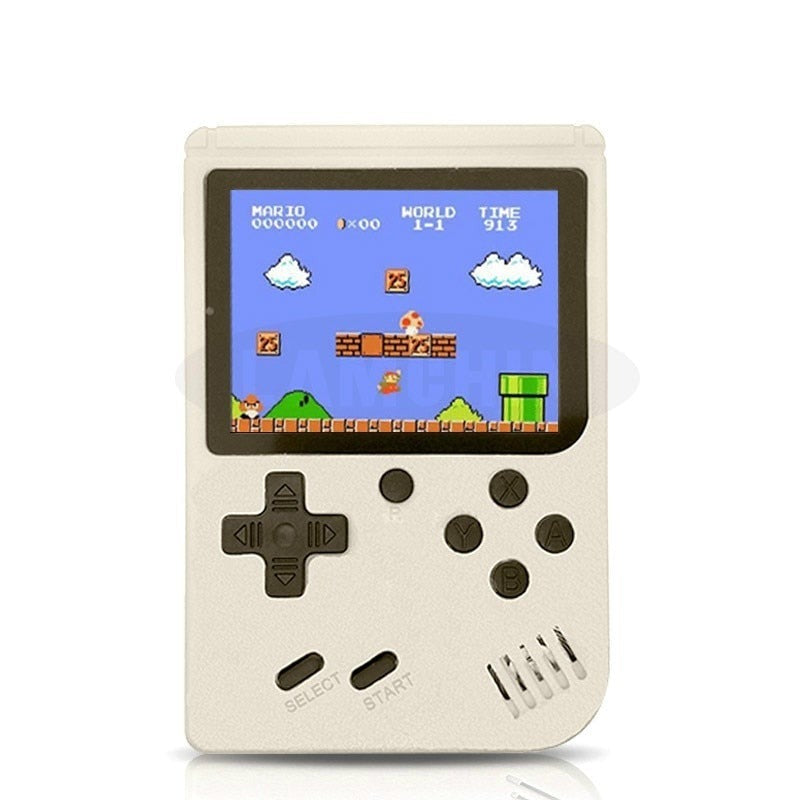 Compacte retro spelconsole in iconisch design met 400 ingebouwde klassieke games; direct gaming plezier.