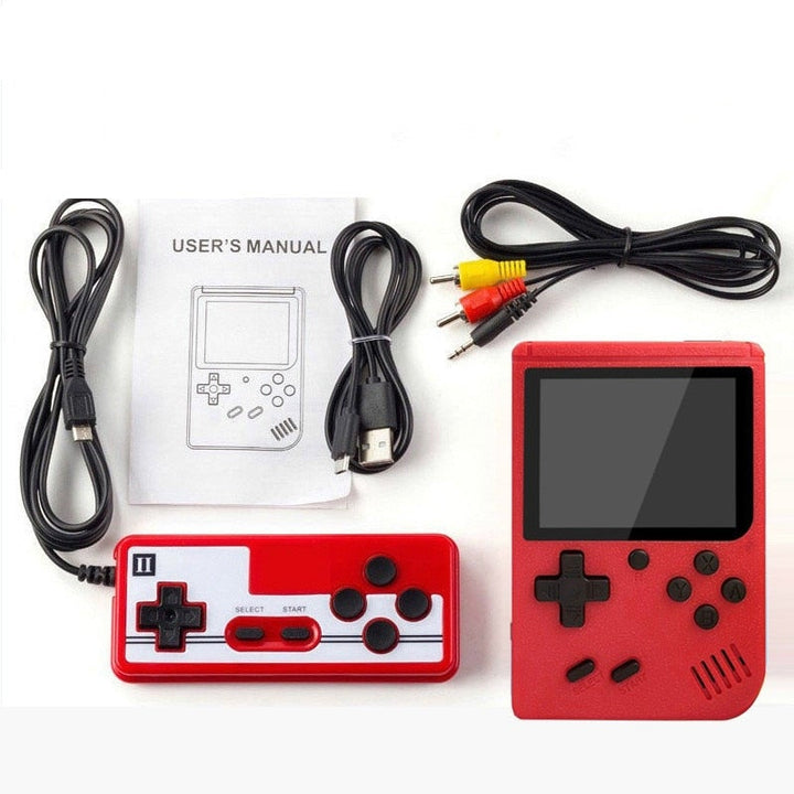 Cadeau-idee: retro spelconsole met 400 klassieke games; perfect voor kinderen en fans van nostalgische gaming.
