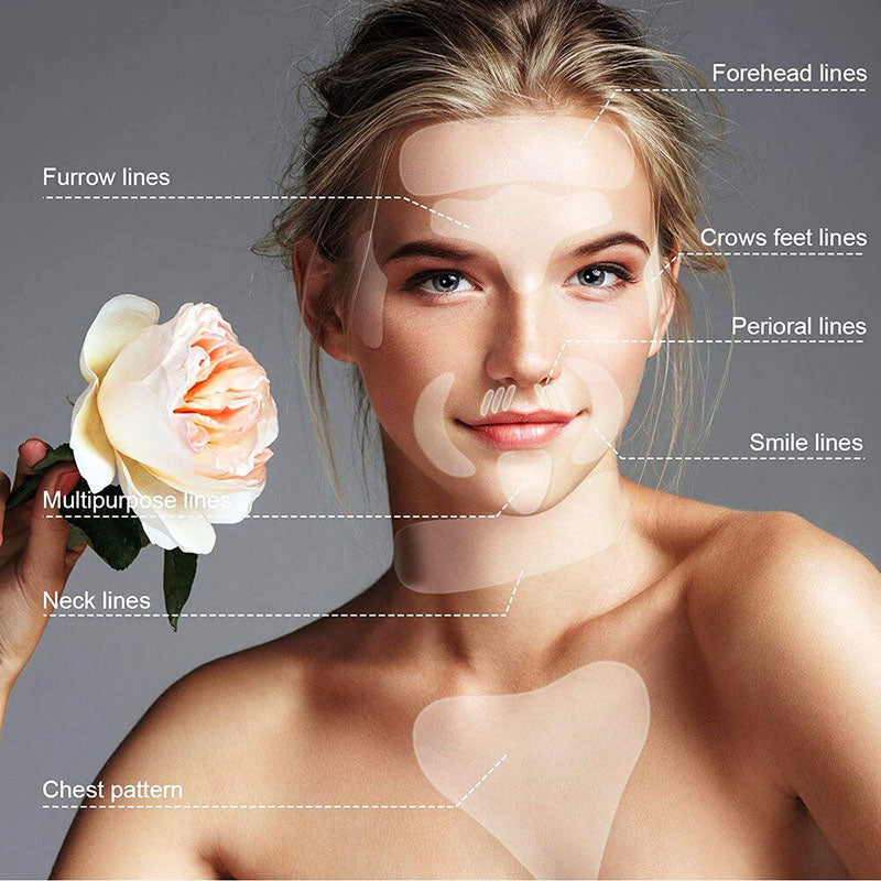 Huidverzorging: 11x siliconen rimpelpleisters voor anti-aging en huidverjonging 's nachts.