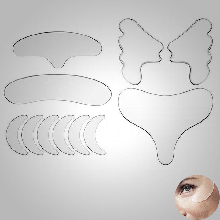 Herbruikbare rimpelpleisters set (11 stuks) voor duurzame gezichtsverzorging en huidverjonging.