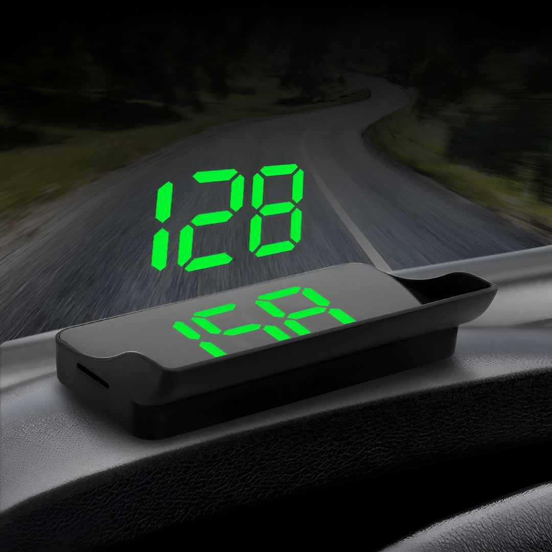 Eenvoudig te installeren RoadGlide Hoofd-up Display. Een praktische autogadget en auto accessoire voor elk voertuig.