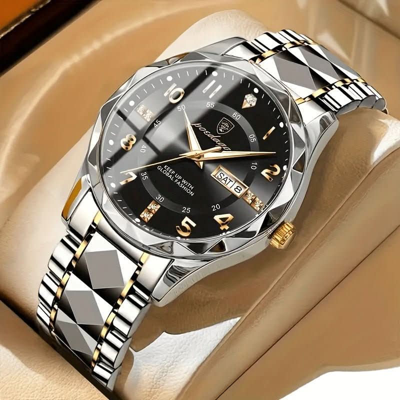 Modern robuust waterdicht herenhorloge, perfect cadeau voor mannen. Stijlvol polshorloge met sportieve look.