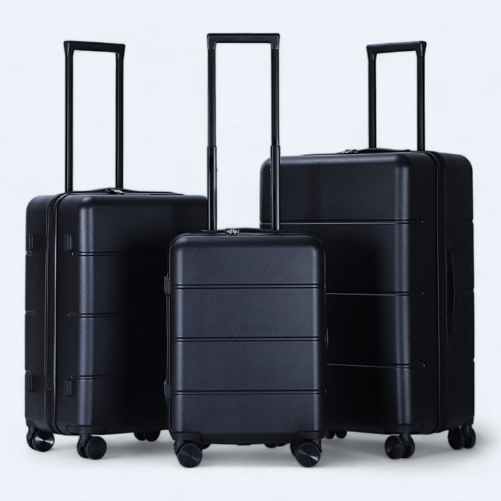 Robuuste 3-delige hardcase kofferset Atlas Explorer. Perfecte reisbagage voor vakantie.