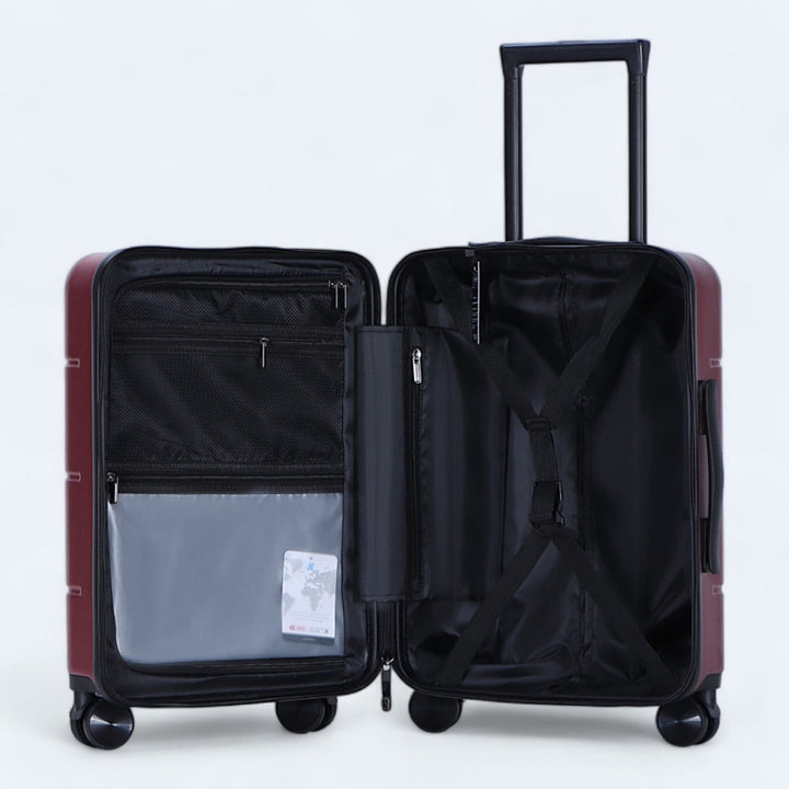 Robuuste hardcase kofferset, ontworpen voor de eisen van modern reizen.