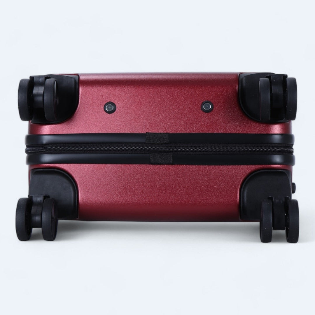 Lichtgewicht hardcase koffers met verstevigde hoeken voor extra bescherming.