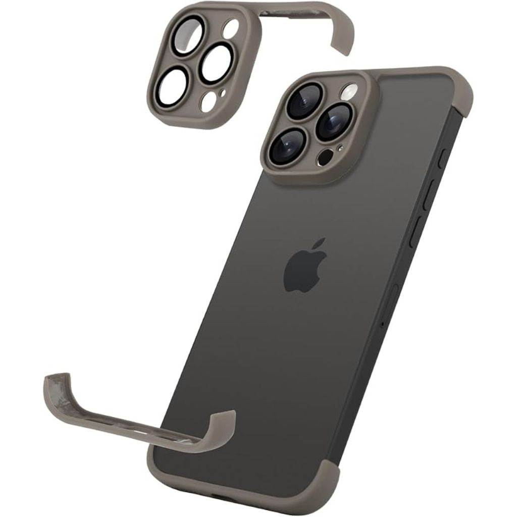 Schokabsorberende ArmorEdge Max iPhone 16 hoes met verhoogde schermrand.