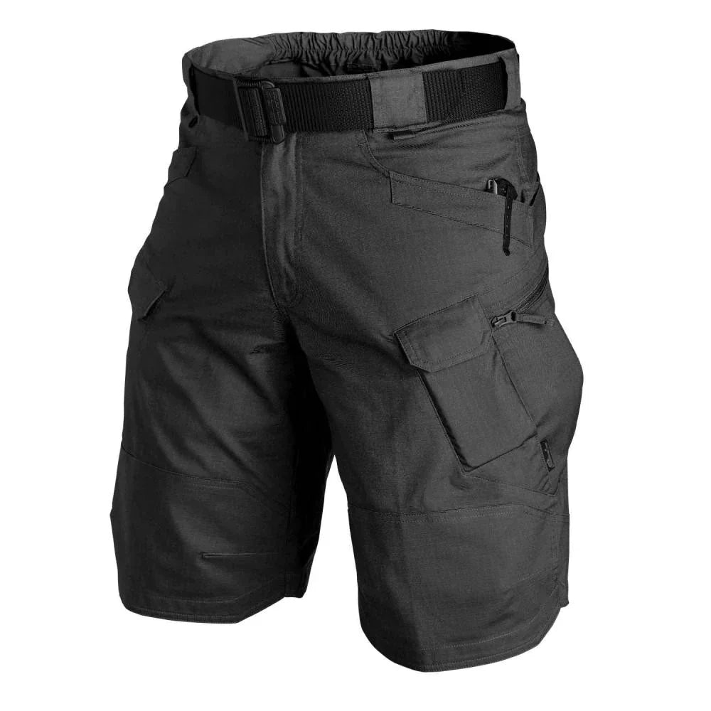 Functionele heren cargo shorts met diverse zakken voor wandel- en outdooractiviteiten.