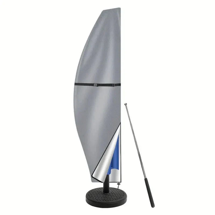 Parasolhoes met UV-bescherming en weerbestendige eigenschappen; perfect om uw parasol veilig op te bergen.