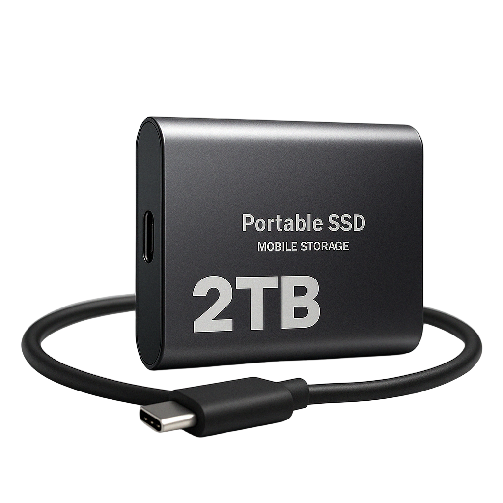 Rode draagbare SSD 2TB, USB-C. Snelle en veilige externe opslag voor Mac en Windows. Compact en schokbestendig.