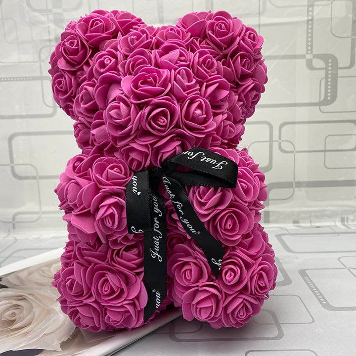 Roze PetalCuddle rozenbeer; het ultieme romantische cadeau vol liefde.