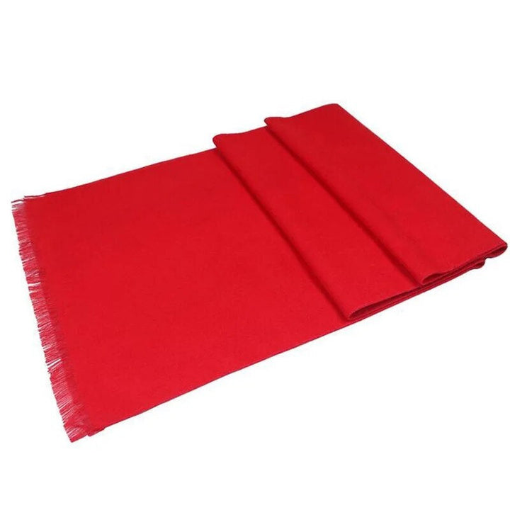 Warme en zachte heren sjaal van rood kasjmier. Essentieel winteraccessoire tegen de kou.
