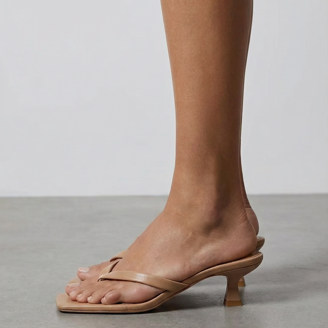 Zomerse damesschoenen met lage hak en comfortabele pasvorm