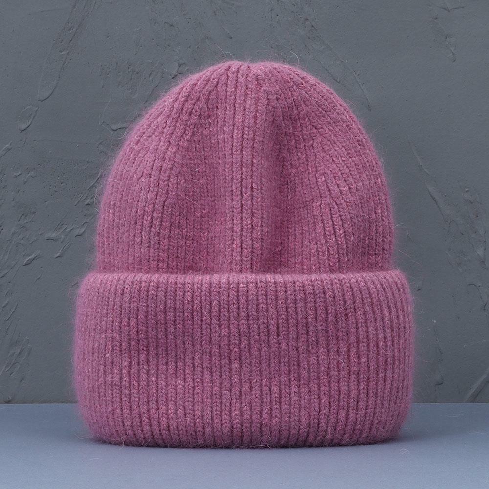 Stijlvolle roze wintermuts voor dames