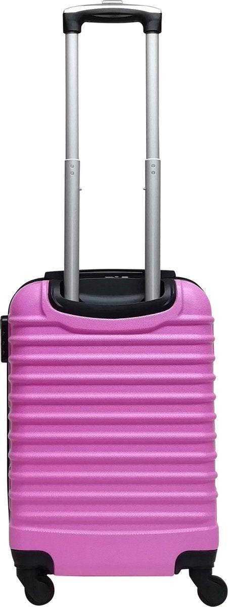 Mooie roze hardcase reiskoffers: een 2-delige set voor alle reisavonturen. Duurzame en stijlvolle bagage.