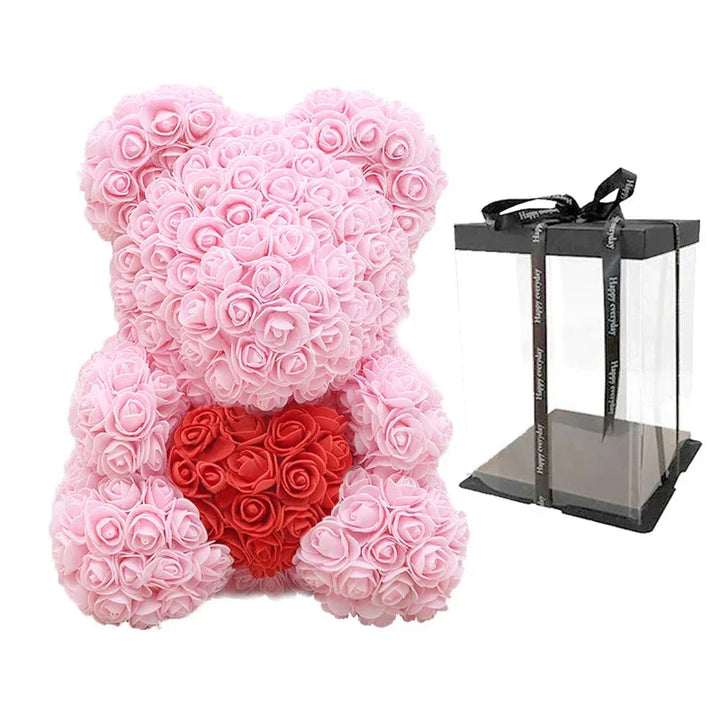 Een beer met rozen: deze knuffel is een perfect romantisch gebaar voor je partner.