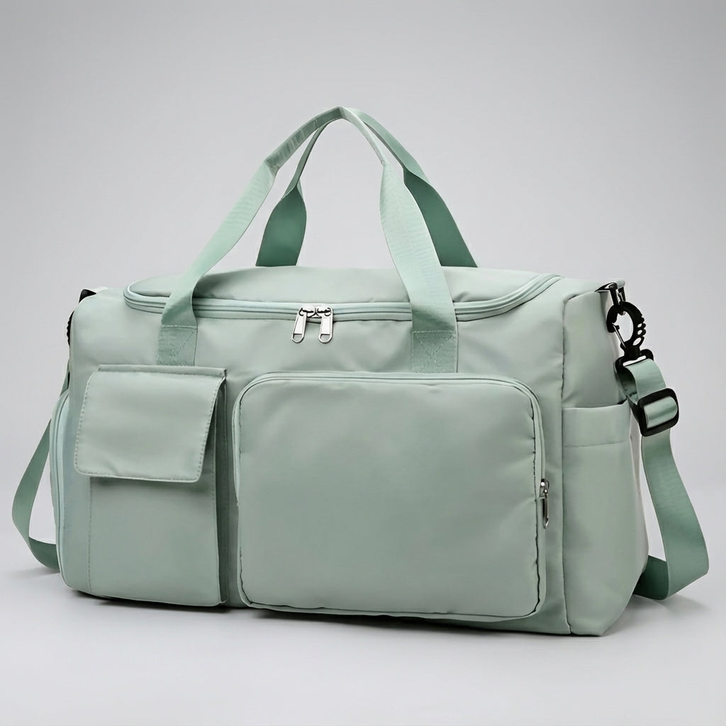 Weekendreistas voor heren en dames met waterafstotend schoenenvak, ideaal voor schone kleding.