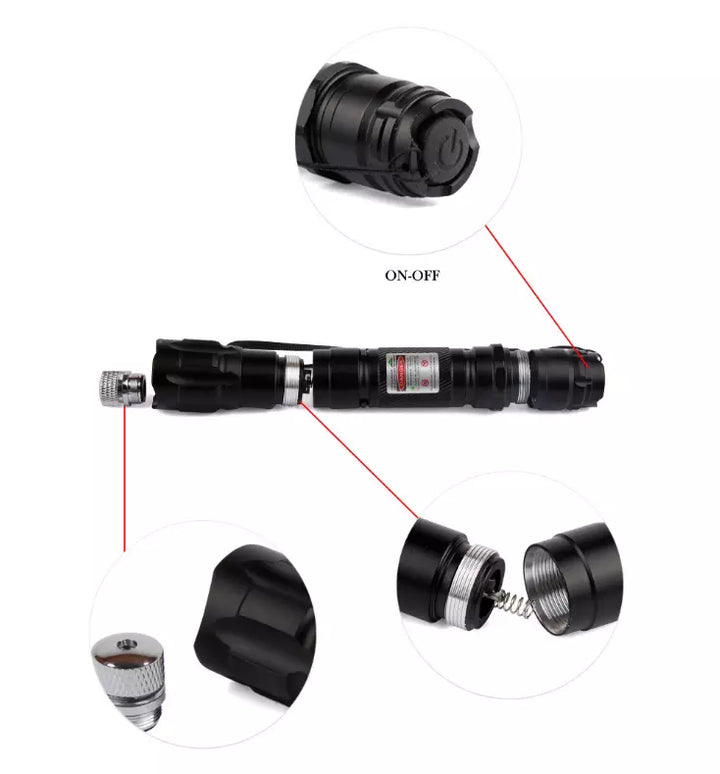 De laserpointer in een outdoor setting