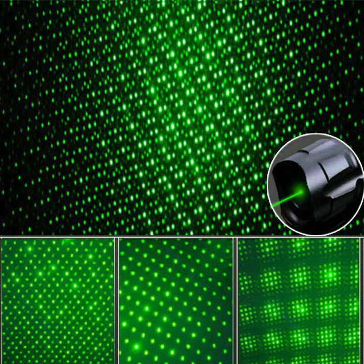 De oplaadpoort van de groene laserpointer
