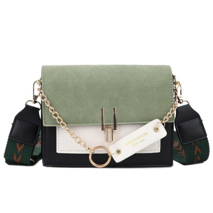 Zwarte Sana crossbody tas voor dames, stijlvol kunstleer en praktisch design; de perfecte schoudertas accessoire.