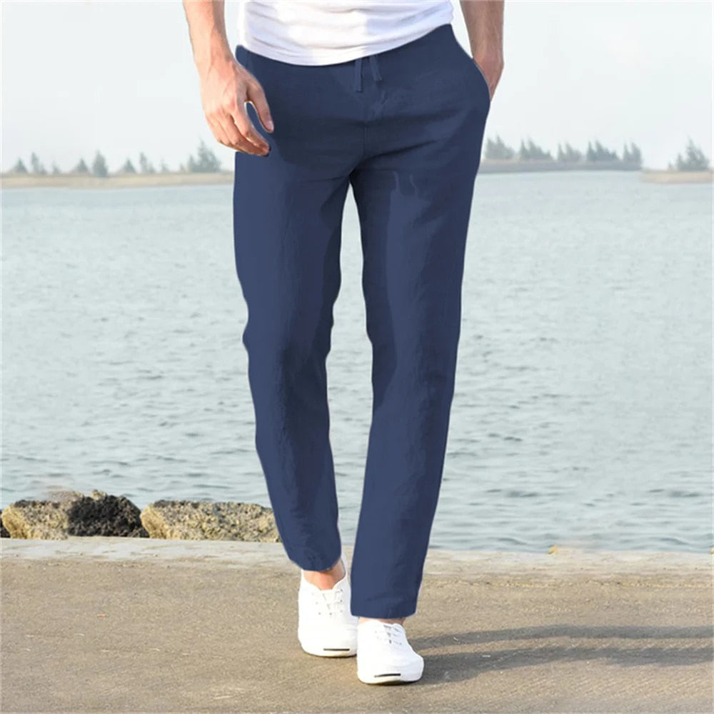 Luchtige mode broek voor heren, perfect te combineren als comfortabele casual herenbroek.