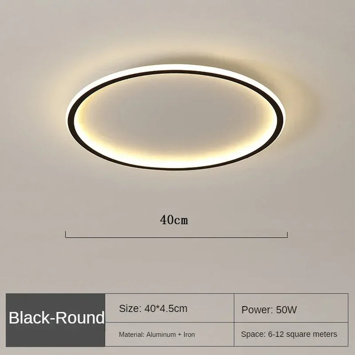 Ronde LED plafondlamp met dimbare sfeerverlichting voor moderne ruimtes.