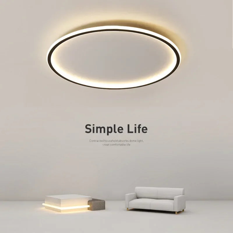 Kwalitatieve ronde LED plafondlamp, dimbaar en scandinavisch, perfecte sfeerverlichting.