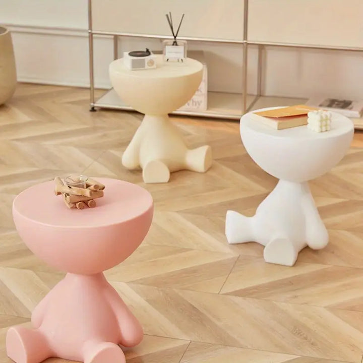 Compact scandinavisch kunststof nachtkastje. Modern design, veelzijdig inzetbaar in woonkamer/slaapkamer.