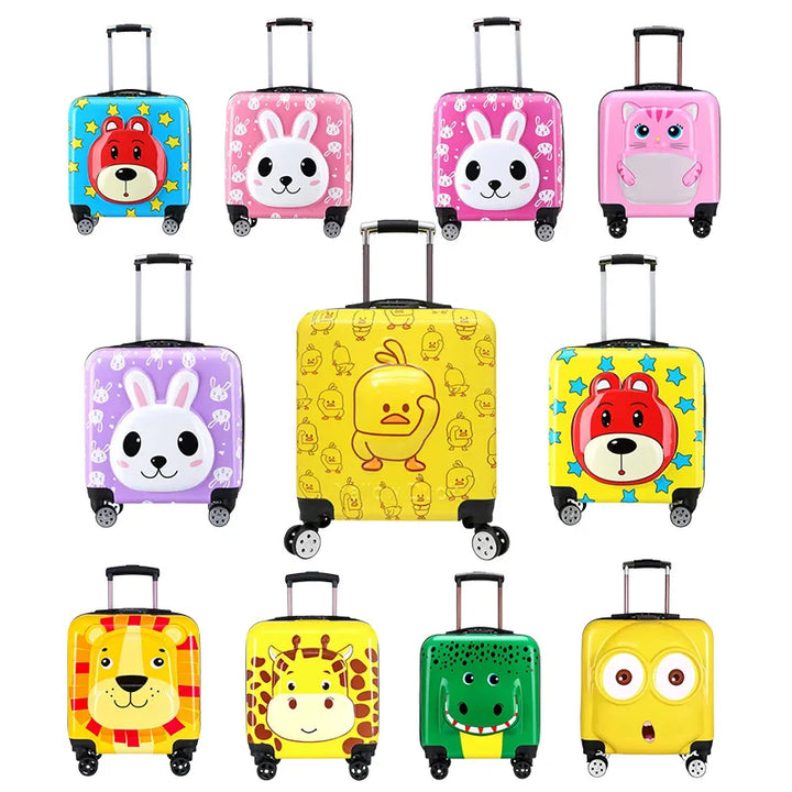 Schattige cartoon hardshell kinderkoffer, perfecte trolley bagage voor reizende kinderen.