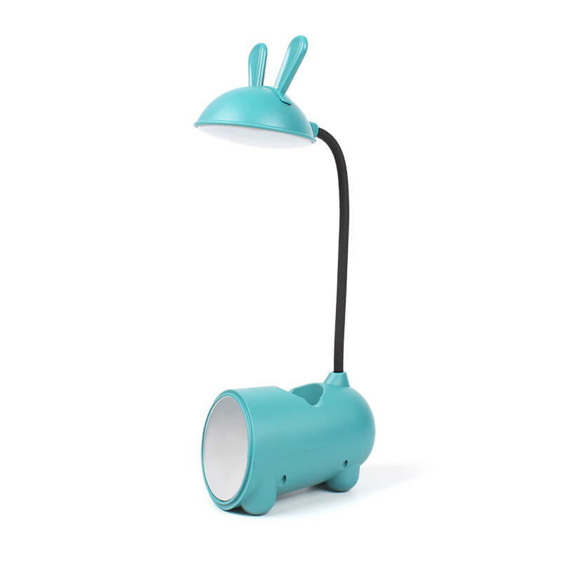 Multifunctionele LED tafellamp voor kinderen; leeslamp, studielamp, penhouder, USB-poort.