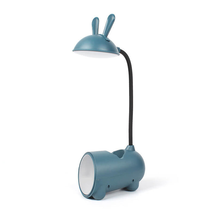 Compacte LED binnenverlichting kinderlamp met penhouder en USB, modern design.