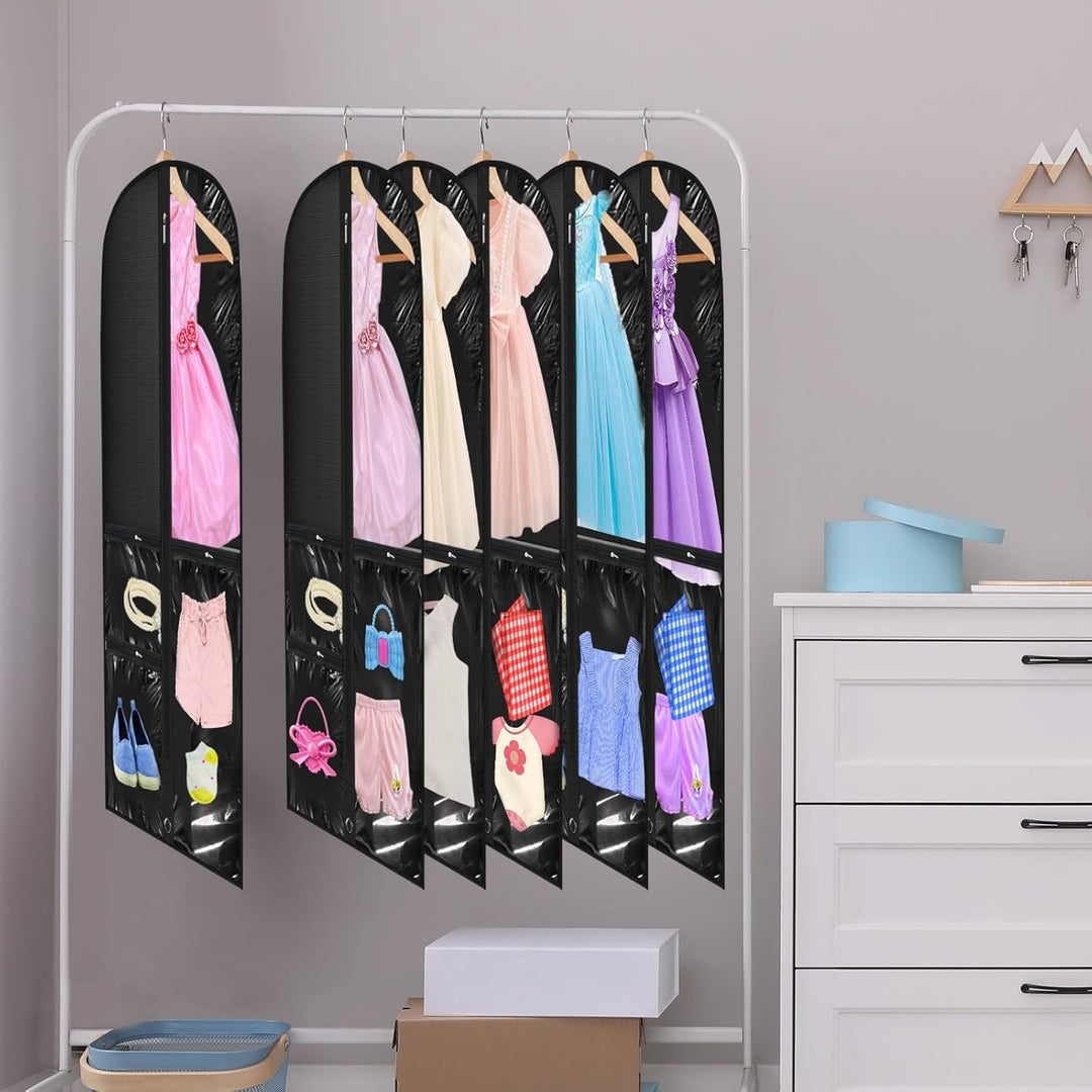 Bescherm je waardevolle dans- en kostuumkleding met deze 5-delige set PEVA kledinghoezen.