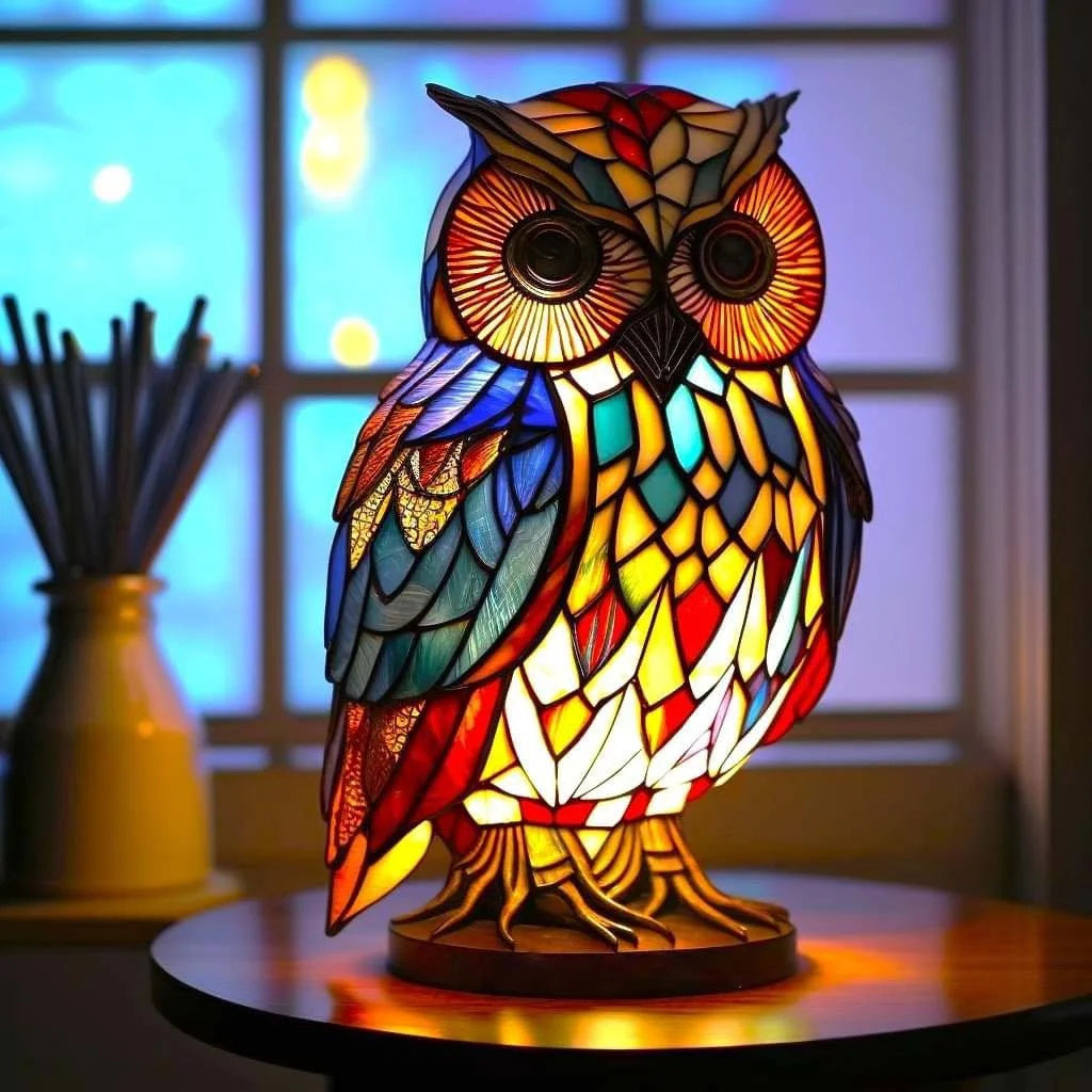 Nieuw hars dieren nachtlampje voor zachte sfeerverlichting in huis, een uniek cadeau.