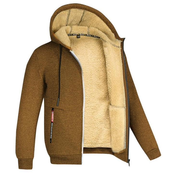 Hoogwaardig herenkleding vest met handige rits en comfortabele capuchon