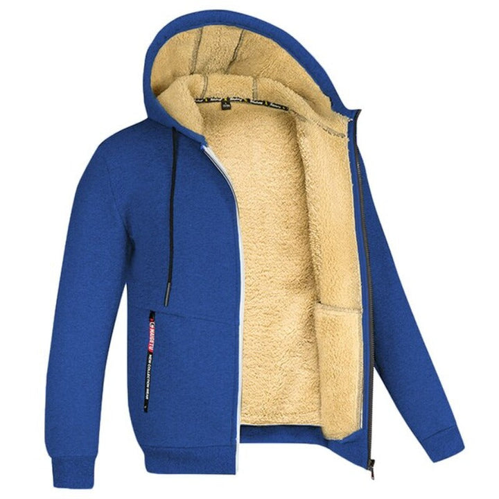 Stijlvol herenkleding vest met capuchon en praktische rits voor heren